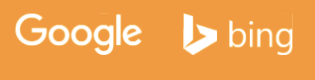 Google and Bing logos