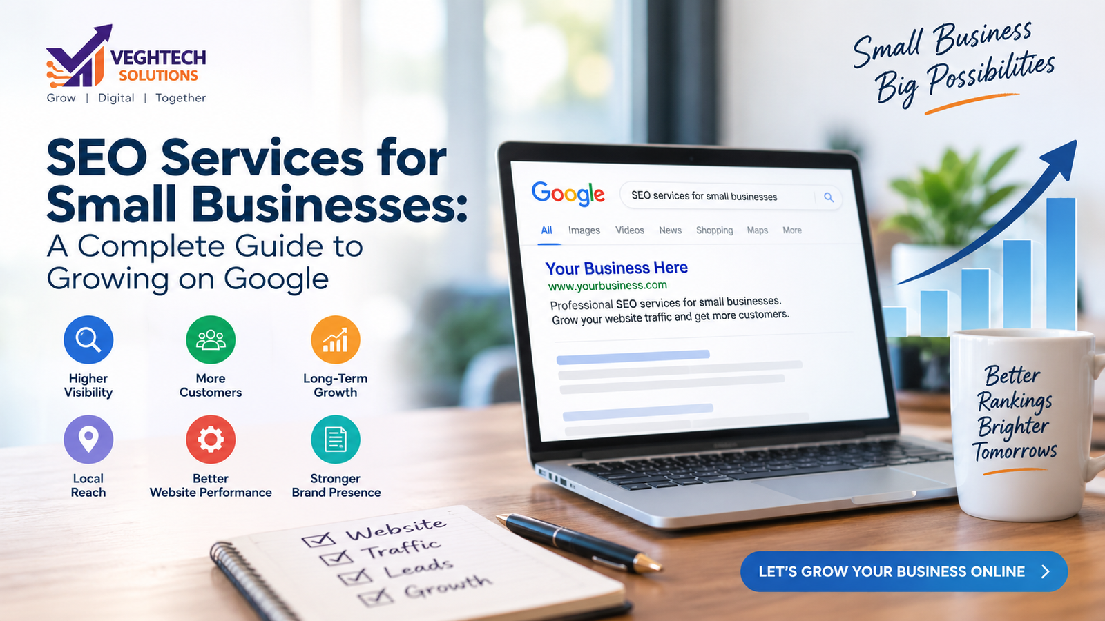 SEO services for small businesses and Google search visibility